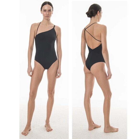 MORE NOIR Helene one piece swimsuit NWT sz L - Picture 1 of 9